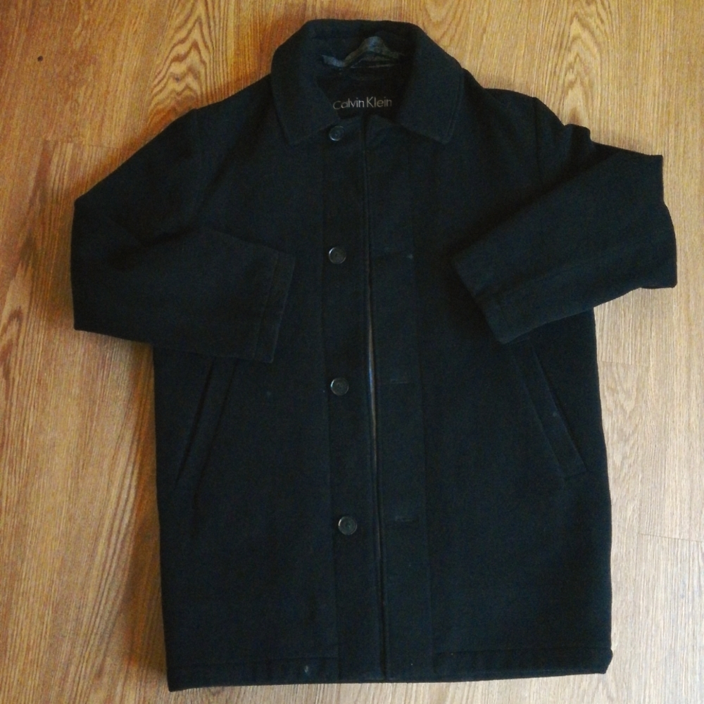 Men's Calvin Klein Wool and Cashmere Peacoat
